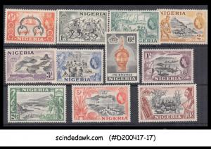 NIGERIA - 1953 SCOTT#80-90 - 11V - MINT LH