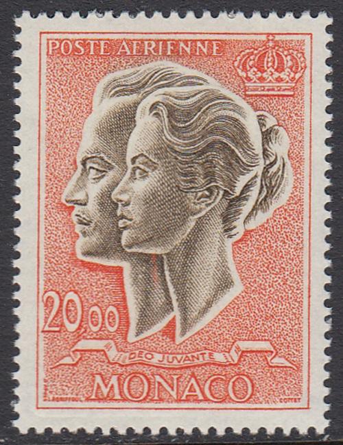 Monaco C72A MNH - Prince Rainier III and Princess Grace