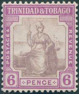 Trinidad & Tobago 1921 6d dull & bright purple SG212 unused