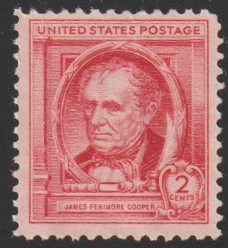 SC# 860 - (2c)  Famous American Authors, James Fenimore Cooper - Used