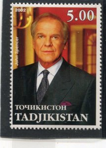 Tajikistan 2002 JOHN SPENCER American Actor 1 value Perforated Mint (NH)