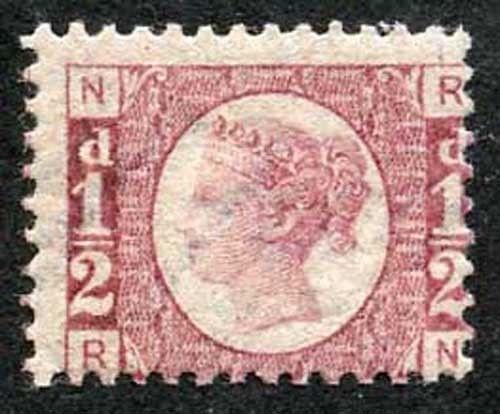 SG48 1/2d Rose Red (RN) Plate 11 Light Gum Crazing