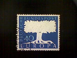 Germany, Scott #772, used(o),1957, A Tree for United Europe, 40pfs