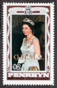 1978 Penrhyn - Cook Islands - Sc #O15 $2 QEII O.H.M.S. overprint MNH stamp