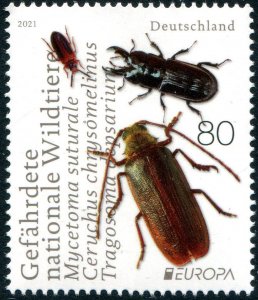 2021 Germany Beetles - Europa  (Scott 3214) MNH
