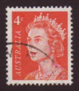 Australia 1966 Sc#397, SG#385 4c Red Queen Elizabeth II USED