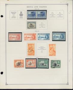 1921-1955 Kenya Uganda Africa Mint & Used Postage Stamp Collection Value $155