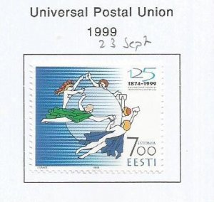 ESTONIA - 1999 - Universal Postal Union - Perf Single Stamp -Mint Lightly Hinged