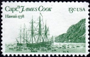 United States 1733 - Used - 13c Sailing Ships / James Cook (1978) +