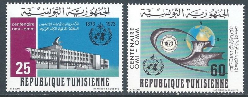 Tunisia #620-1 NH Int'l Meteorological Org.