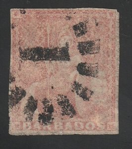 * KAPPYSSTAMPS KS1949 BARBADOS SCOTT# 4 USED RETAIL $300.00