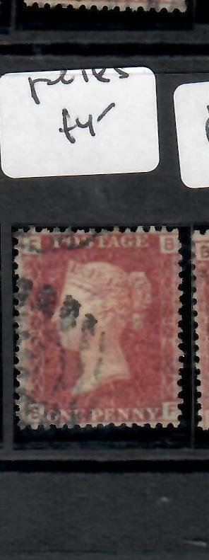 GREAT BRITAIN QV 1DRED PERF SC 33 SG43 PLATE 185   VFU PPP0612H