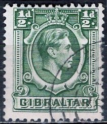 Gibraltar; 1938: Sc. # 107: O/Used Single Stamp