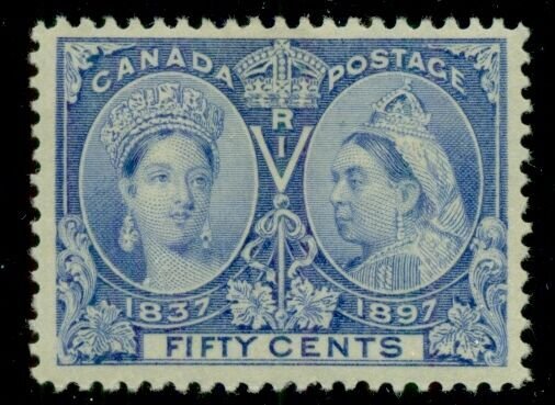 CANADA #60 50¢ Jubilee, og, LH, VF, Miller certificate, Scott $375.00