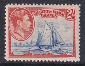 Gilbert and Ellice 49 Sailing Ship MNH VF