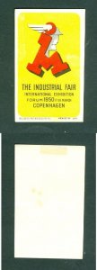 Denmark. 1950 Poster Stamp. MH The Industrial Fair Forum, Copenhagen.