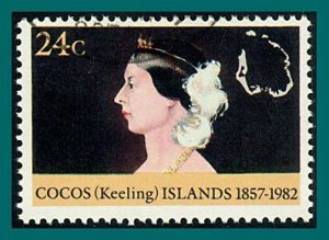 Cocos 1982 Annexation, 24c used #82,SG79