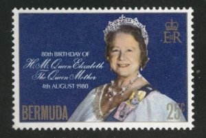 BERMUDA Scott 401 Queen Elizabeth Birthday issue of 1980 MH*