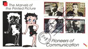 #3061-64 Pioneers of Communication Dynamite FDC