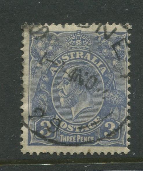 Australia-Scott 117 - KGV Definitive Issue-1932-Wmk 228 -Used -Single 3d stamp