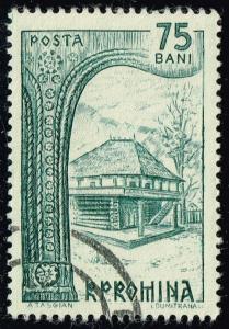 Romania #1593 19th Century House in Oltenia; Used (0.25)