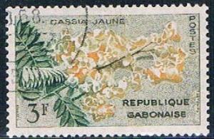 Gabon 157 Used Yellow Cassia ul 1961 (G0307)+