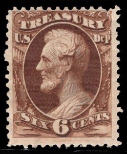 US STAMPS #O75 6c OFFICIAL MINT OG H $120 LOT #84248-4*