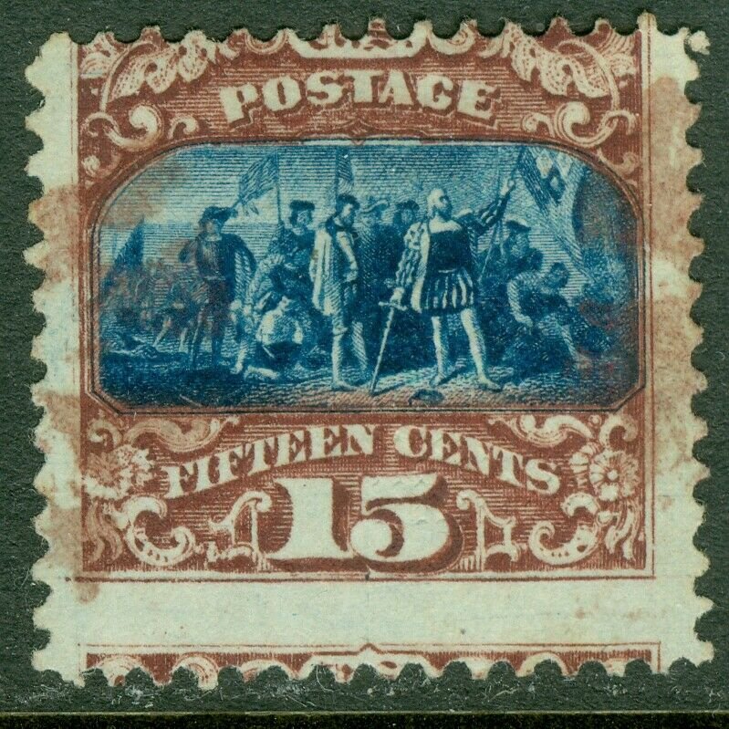EDW1949SELL : USA 1869 Sc #119 Used w/Brown cancel. Fresh color & Sound Cat $400