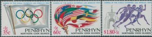 Cook Islands Penrhyn 1984 SG356-358 Olympic Games set MNH