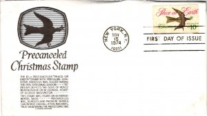 #1552 Christmas 1974 precancel– Anderson Cachet Scand