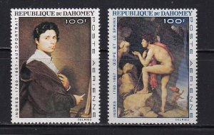 Dahomey stamps #C49 & 50, MNH OG, XF 