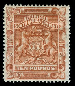 MOMEN: RHODESIA STAMPS SG #13 1892-3 MINT OG H