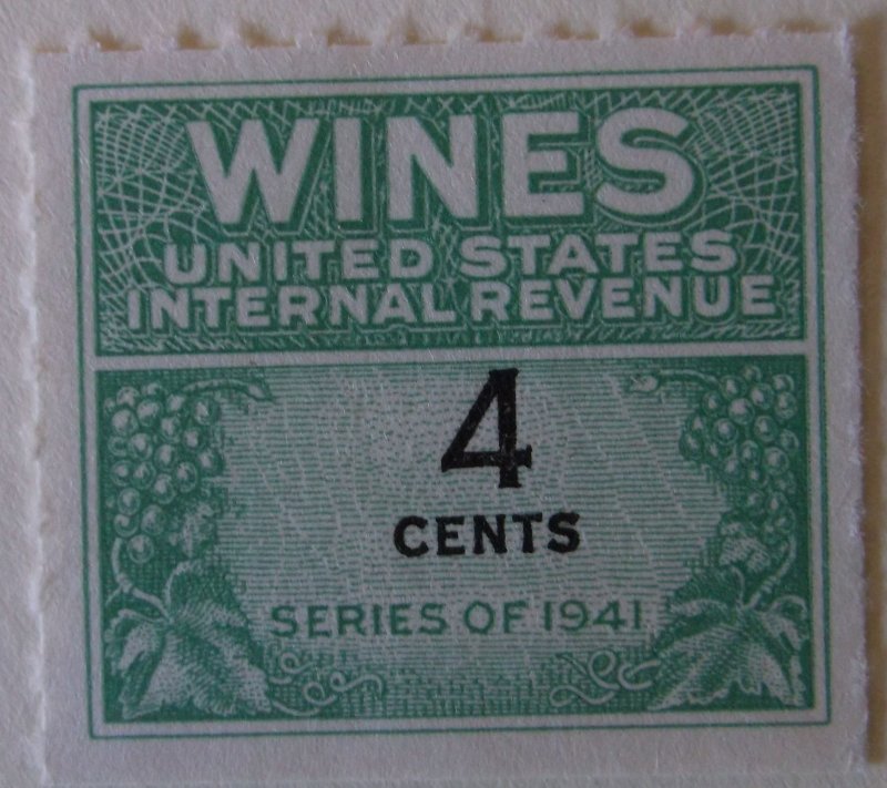 United States Revenue Wine Tax RE116 MNH Cat $1.00