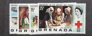 Grenada, 395-98, Red Cross Singles,**MNH**