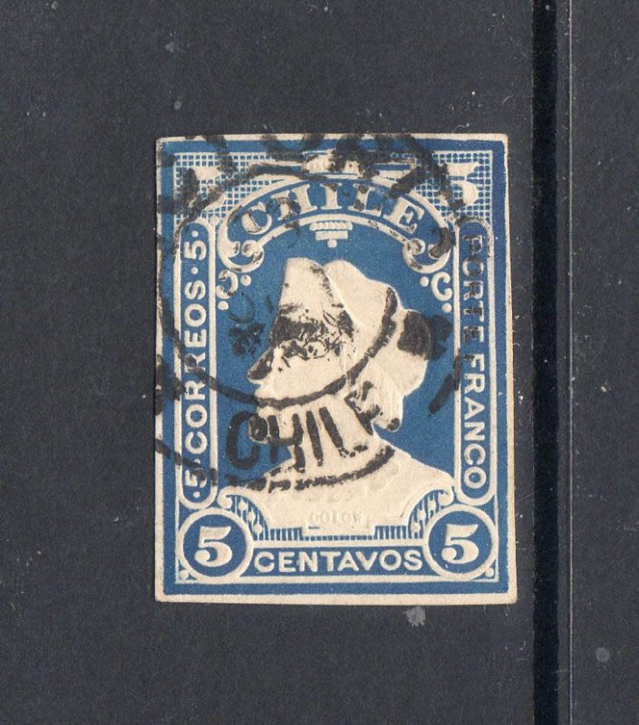 CHILE Early embossed stamp