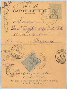 64331 - TURKEY Ottoman Empire - STATIONERY CARD from KOPRULU VELES Macedonia!  -