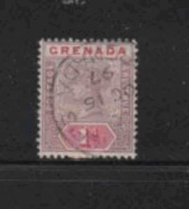 GRENADA #40 1895 1p QUEEN VICTORIA F-VF USED f