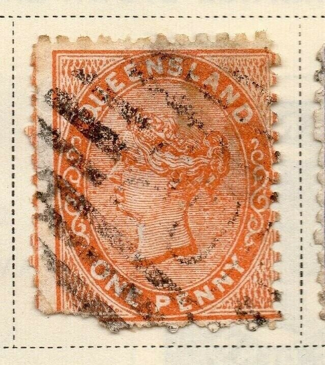 Queensland 1879-81 Early Issue Fine Used 1d. 326873