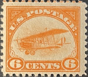 U.S.  C1 6c Curtiss Jenny 1918 Mint NH CV $110