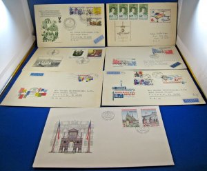 CZECHOSLOVAKIA - LOT OF 7 FDCs - 1974-1985     (GG-C3)