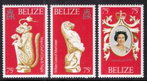 Belize 397a-397c Singles MNH VF