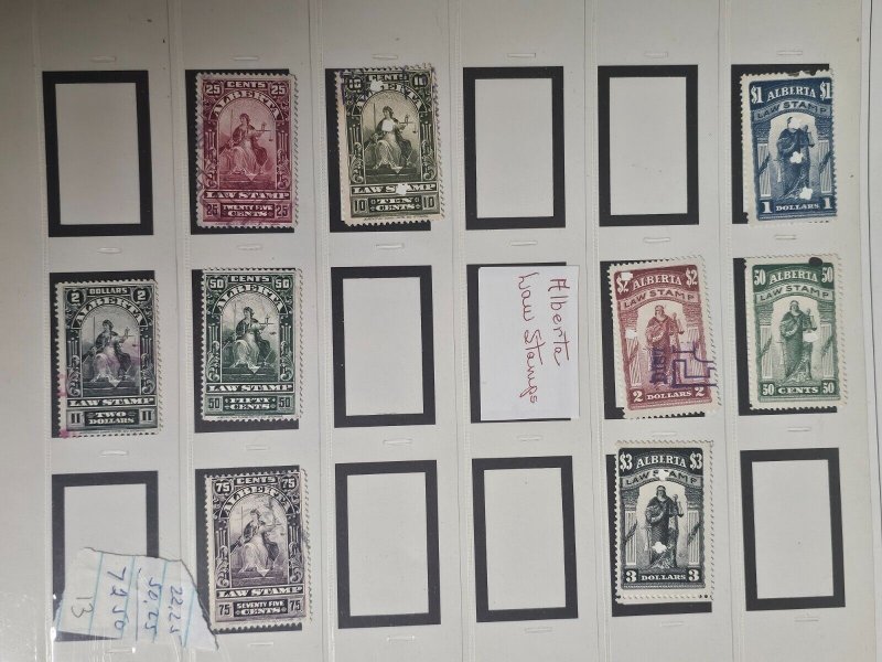 Canada RARE Provinces Revenue Stamp Collection Lot of 145 In Book