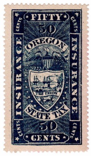 (I.B) US Revenue : Insurance Tax 50c (Oregon) 