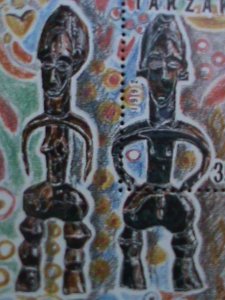 ​TANZANIA-1992-SC#985H -MAKONDE ART-MNH-SHEET VERY FINE WE SHIP TO WORLD WIDE