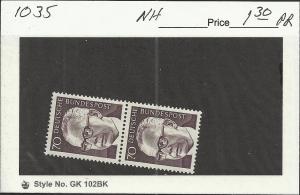 Germany #1035 Mint Never Hinged Cat $1.30 E 05081