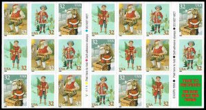 PCBstamps   US #3008/3011a Bk Pane $6.40(20x32c)Christmas, MNH