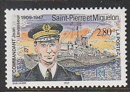 1996 St. Pierre and Miquelon - Sc 623 - MNH VF - 1 single - Commandant Levasseur