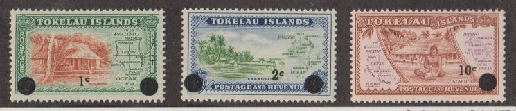 Tokelau Islands Scott #9-10-11 Stamps - Mint NH Set