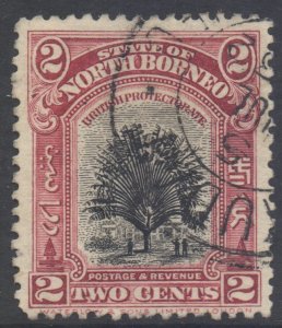 North Borneo Scott 168 - SG278, 1925 Travellers' Tree 2c cds used