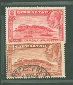 Gibraltar #96/97a Unused